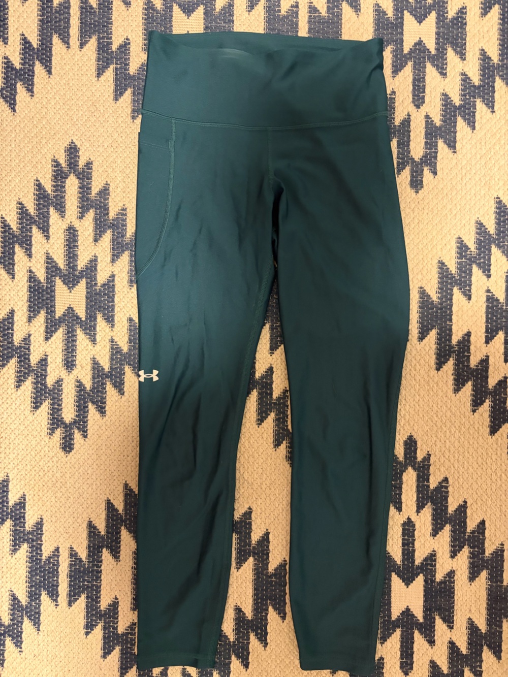 Under Armour ‘heatgear’ Women's Dark Teal High-Waist Leggings